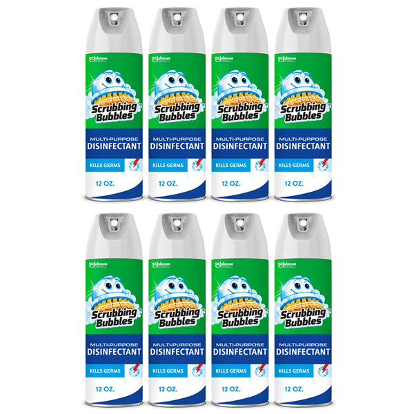 8 Pack - Scrubbing Bubbles Multi-Purpose Disinfectant Spray, 12 oz