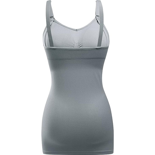 3 Pack Womens Nursing Tank Tops Built in Bra for Breastfeeding Maternity Large Size