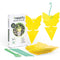 4 Pack - Trappify Sticky Butterfly Shape Gnat Traps for House Indoor - 100 Traps Total