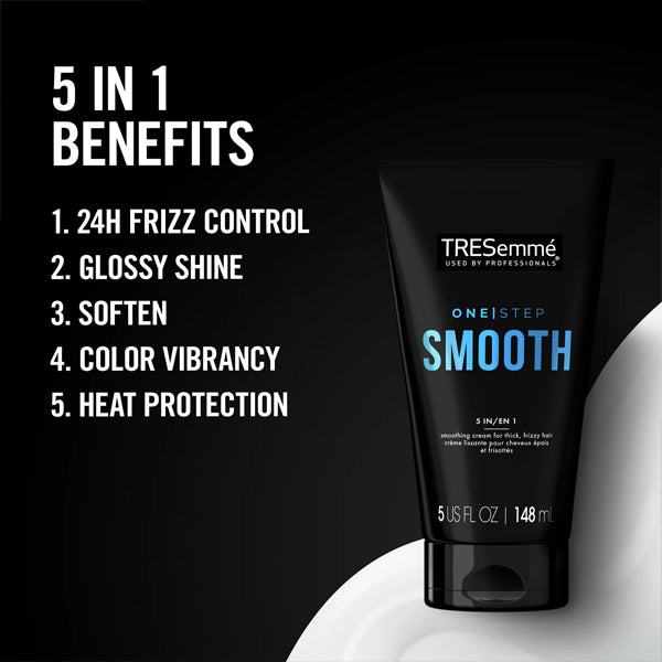 3 Pack - Tresemme Smoothing Hair Cream 5-in-1 Frizz Control Heat Protection 5 oz