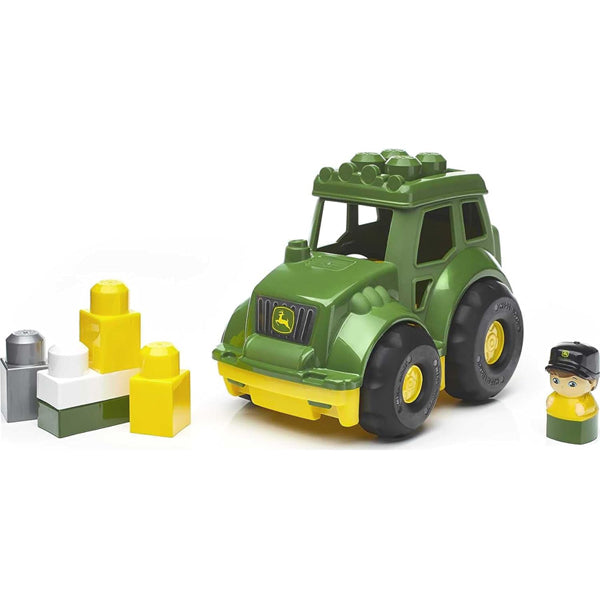 MEGA BLOKS John Deere Building Blocks Toy Lil Tractor For Kids Age 1+ Years