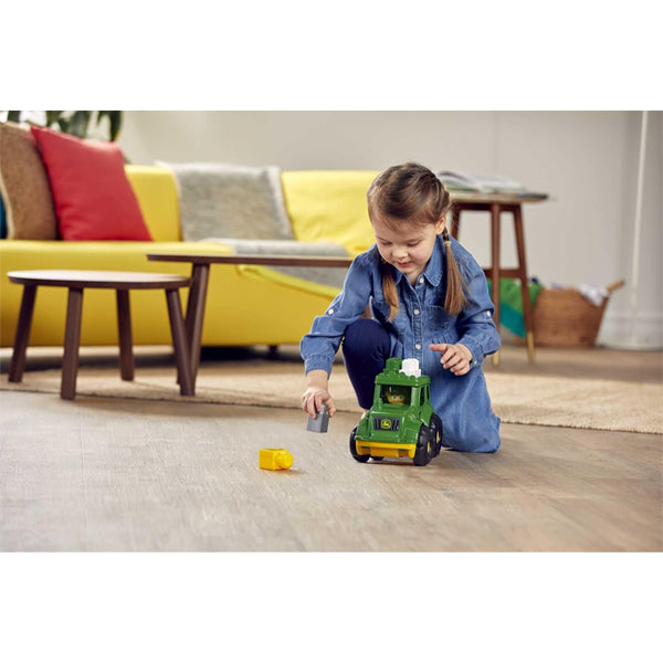 MEGA BLOKS John Deere Building Blocks Toy Lil Tractor For Kids Age 1+ Years