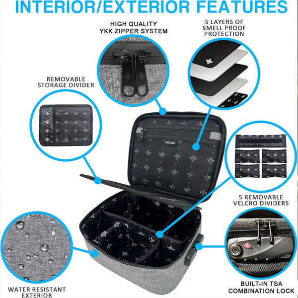 Erozul Exodus v2 Smell Proof Case With Combination Lock