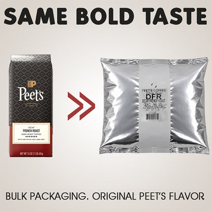 3 Pounds - Peet's Coffee Whole Bean Decaf French Roast Coffee Peet's Coffee