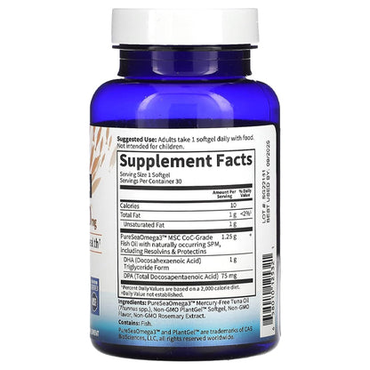 Garden of Life Dr. Formulated DHA 1,000mg Fish Oil Lemon 30 Softgels