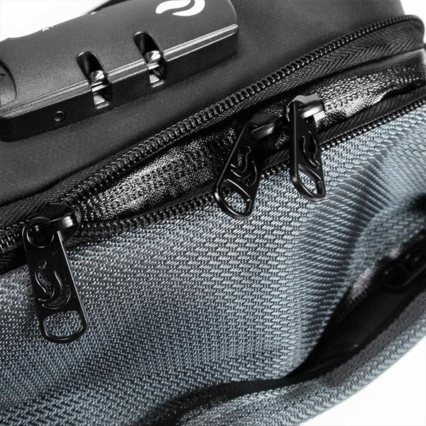 Skunk Drifter Small Crossbody Bag 100% Smell & Weather Proof Carbon Lining - Metal Gray