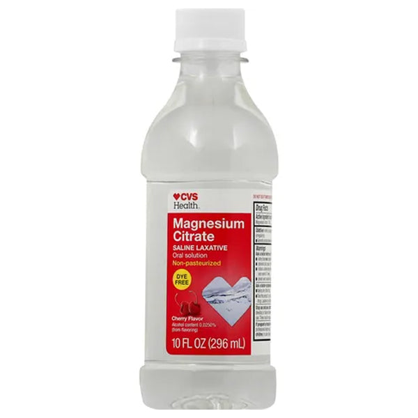 3 Pack - CVS Health Magnesium Citrate Saline Laxative Cherry Flavor 10oz