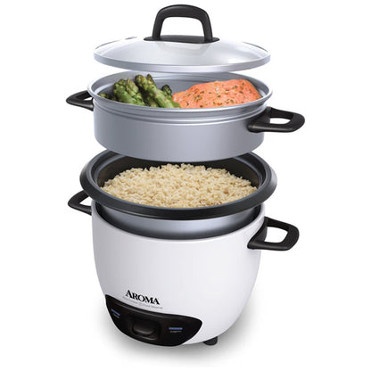 Aroma 14-Cup (Cooked) / 3Qt. Rice & Grain Cooker, White ARC-747-1NG Aroma