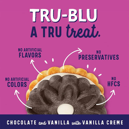 6 Pack - Tru-Blu Duplex Cookies with Chocolate & Vanilla Cream 12oz Tru-Blu