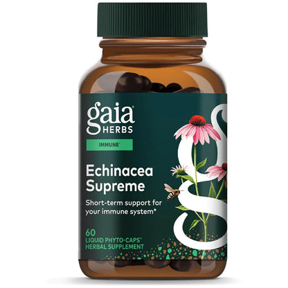 Gaia Herbs Echinacea Supreme Immune Support 60 Vegan Capsules Gaia Herbs