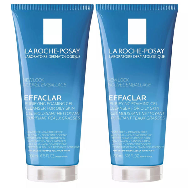 2 Pack - La Roche Posay Effaclar Purifying Foaming Gel Face Cleanser 6.76oz