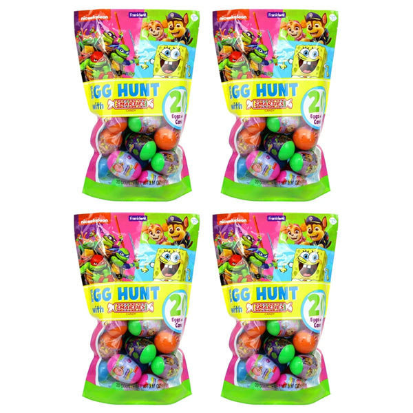 4 Pack - Frankford Nickelodeon 20 Count Easter Egg Hunt with Smarties Candy 3.17oz