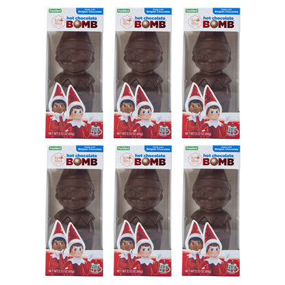6 Pack - Elf on the Shelf Belgian Hot Chocolate Bomb 2.12oz