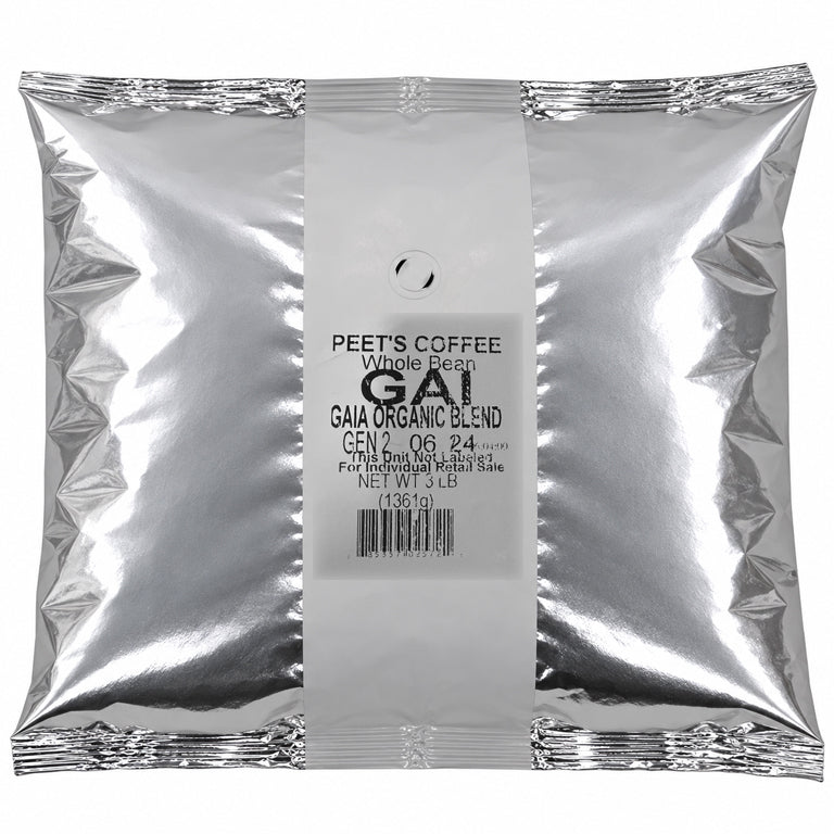 3 Pounds - Peet's Coffee Whole Bean Gaia Organic Blend Dark Roast Coffee Peet's Coffee
