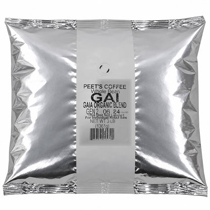 3 Pounds - Peet's Coffee Whole Bean Gaia Organic Blend Dark Roast Coffee Peet's Coffee