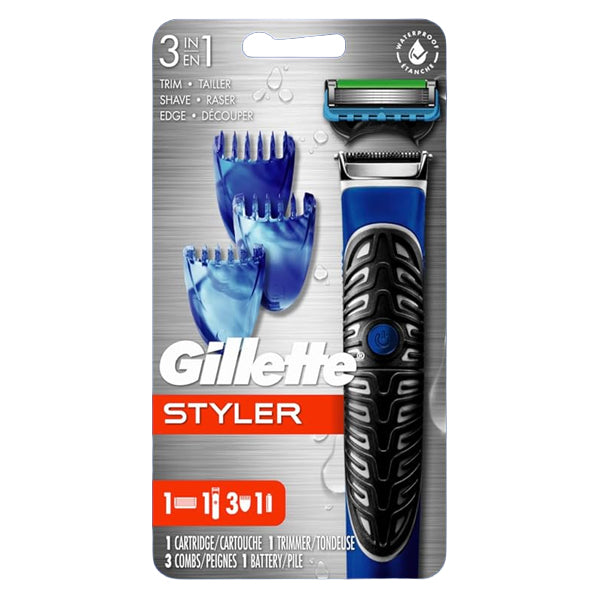 Gillette Fusion5 Styler Facial Hair Trimmer for Men All-in-One Shave, Trim, and Edge Gillette