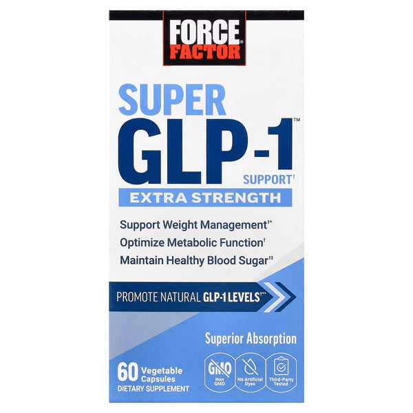 Force Factor Super GLP-1 Support, 60 Vegetable Capsules Force Factor