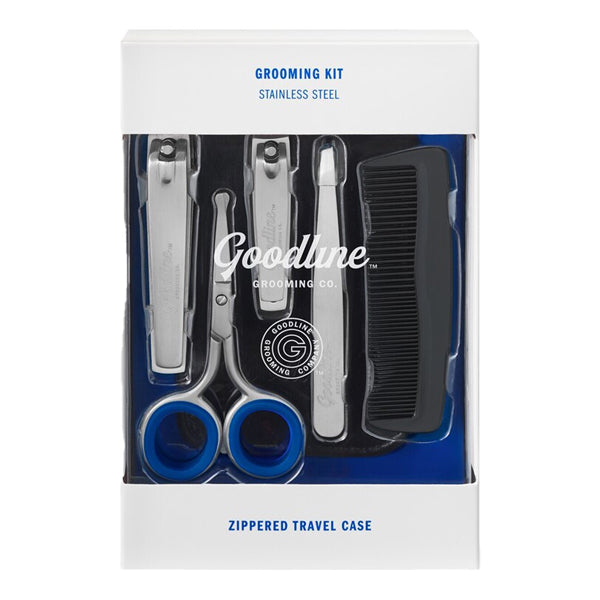 Goodline Premium Men's Grooming Kit with Zippered Travel Case