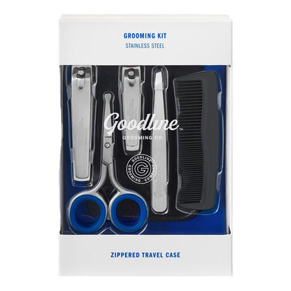 Goodline Premium Men's Grooming Kit with Zippered Travel Case