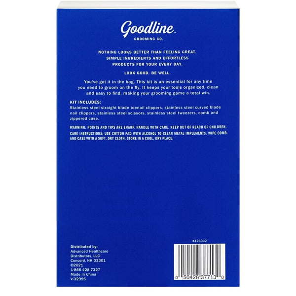 Goodline Premium Men's Grooming Kit with Zippered Travel Case