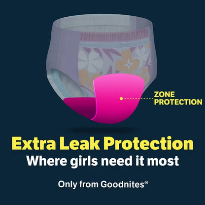 Goodnites Girls Nighttime Bedwetting Disposable Underwear Size XL 28 ct Goodnites