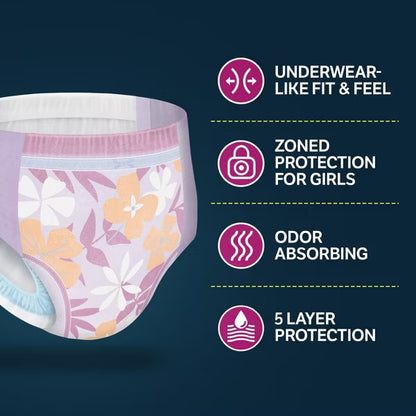 Goodnites Girls Nighttime Bedwetting Disposable Underwear Size XL 28 ct Goodnites