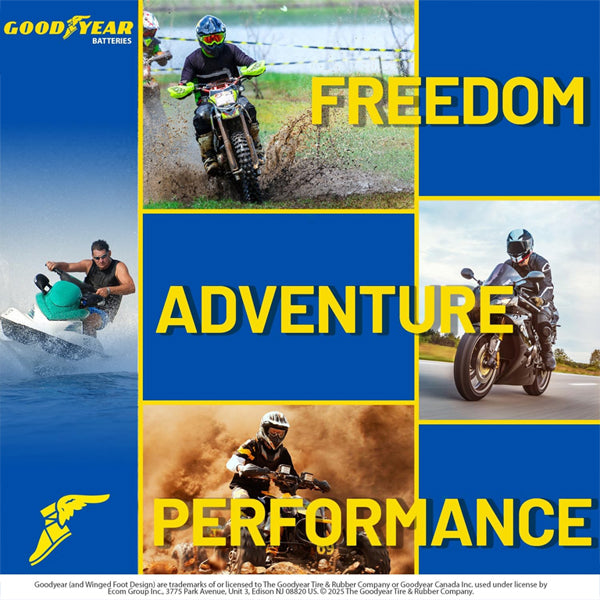 Goodyear GYTX30L 12V 32AH 400CCA Rechargeable High-Performance SLA AGM Battery Good Year