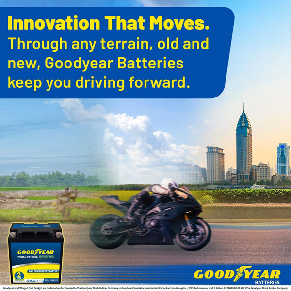 Goodyear GYTX30L 12V 32AH 400CCA Rechargeable High-Performance SLA AGM Battery Good Year