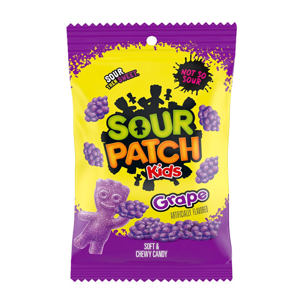 8 Pack - SOUR PATCH KIDS Grape Soft & Chewy Candy, 8.02 oz