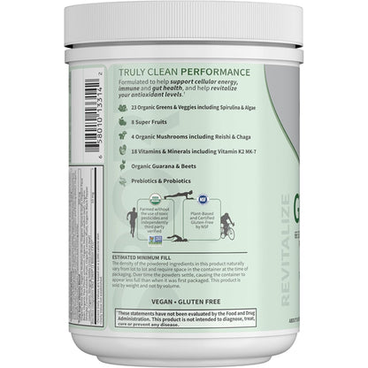 Garden of Life Sport Nutrition Greens and Superfoods Powder Apple Berry 30 Servings