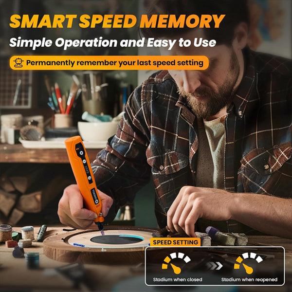 HARDELL Mini Cordless Rotary Tool 18000RPM, 2000mAh, USB-C 5-Speed 69 Piece Kit Hardell