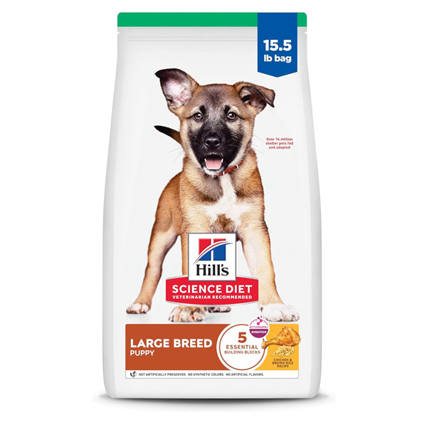 Hill's Science Diet Puppy Large Breed Dry Dog Food Chicken & Brown Rice 15.5lb