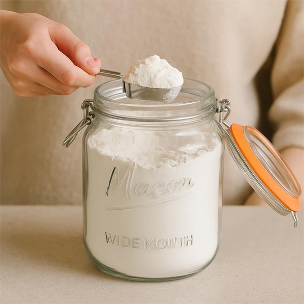 4 Pack - Large Wide Mouth Glass Mason Half Gallon Food Storage & Canning Jars
