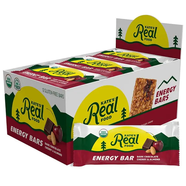 Kate’s Real Food Organic Granola Bars Dark Chocolate Cherry & Almond 12 Count Kate's Real Food