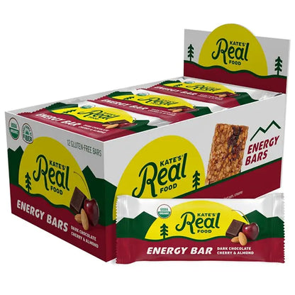 Kate’s Real Food Organic Granola Bars Dark Chocolate Cherry & Almond 12 Count Kate's Real Food