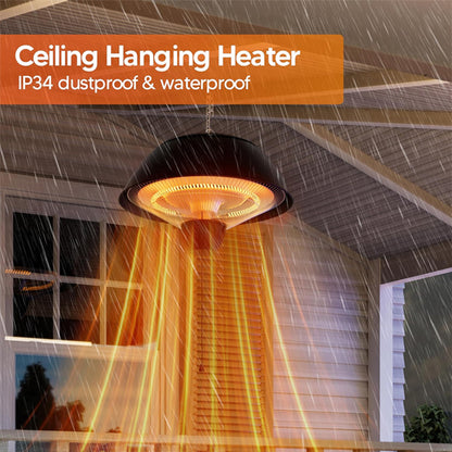 Danluke 1500W Electric Outdoor Hanging Infrared Heater with Carbon Fiber Heating Danluke