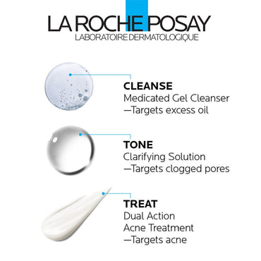 La Roche-Posay Effaclar 3 Step Acne Treatment System