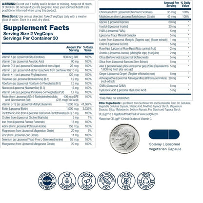 Solaray High Potency Liposomal Multivitamin for Women 60 VegCaps