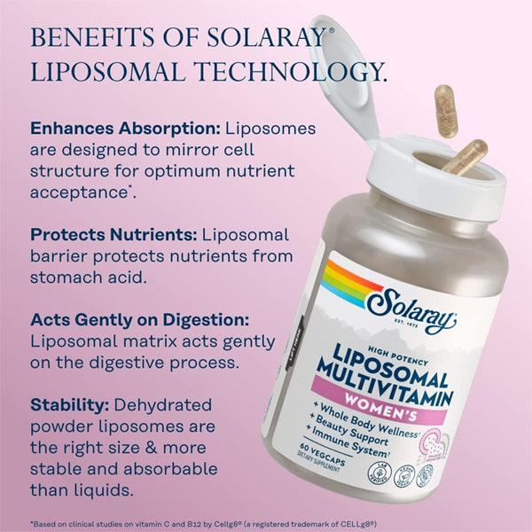 Solaray High Potency Liposomal Multivitamin for Women 60 VegCaps