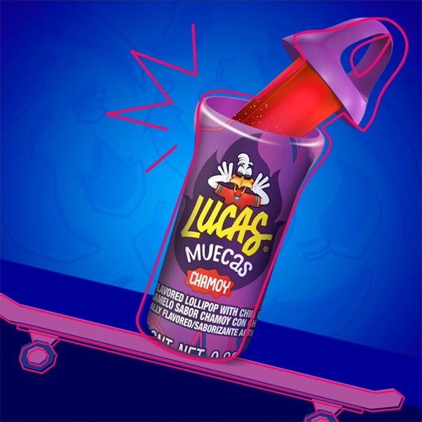 Lucas Muecas Mexican Lollipop with Chili Powder Candy 30 Count Variety Pack