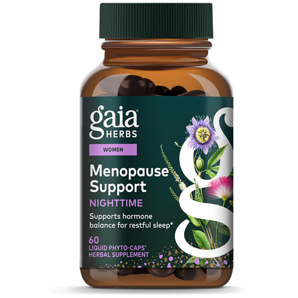 Gaia Herbs Menopause Support Nighttime 60 Vegan Capsules Gaia Herbs