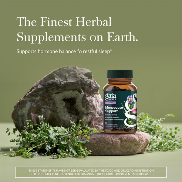 Gaia Herbs Menopause Support Nighttime 60 Vegan Capsules Gaia Herbs