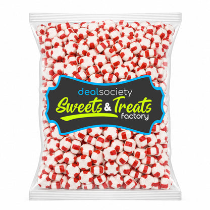 2 Pounds - Red Bird Soft Peppermint Candy Puffs Individually Wrapped Peppermint Mints Red Bird