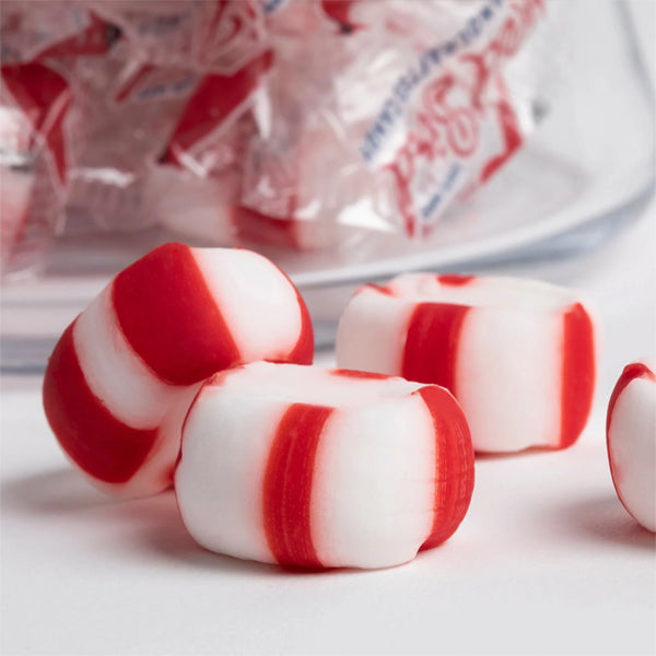 2 Pounds - Red Bird Soft Peppermint Candy Puffs Individually Wrapped Peppermint Mints Red Bird