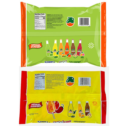 4 Pack - Jarritos Candy Variety Pack Sour & Sweet Gummies + Spicy & Sweet Lollipops Mexican Candy with Fruity Flavors