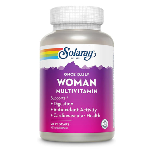 Solaray Once Daily Woman Multivitamin with Iron 90 VegCaps