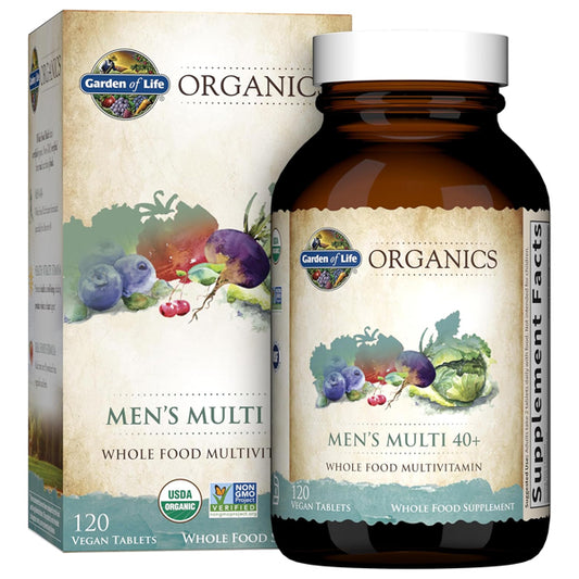 Garden of Life Organics Men's 40+ Multivitamin with Prostate Support 120 Count