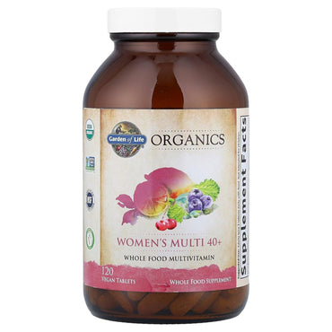 Garden of Life Organics Multivitamin for Women 40 Plus 120 Tablets