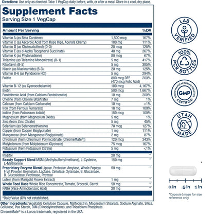 Solaray Once Daily Woman Multivitamin with Iron 90 VegCaps