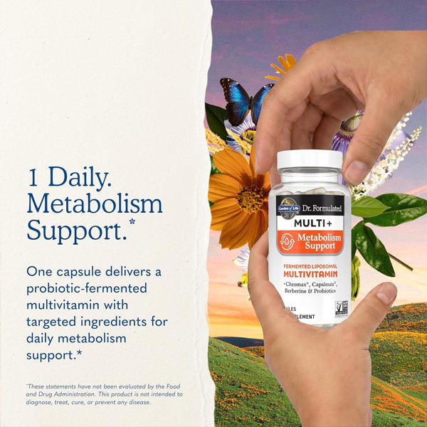 Garden of Life Dr. Formulated Fermented Liposomal Multi+ Metabolism Support 30ct Garden of Life